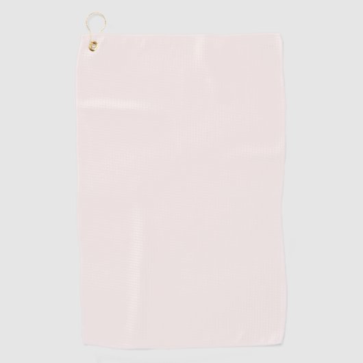 Milchrosa Feststoff Golfhandtuch (Vorderseite)