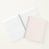 Milchrosa Feststoff Notizblock (Innenseite)