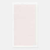 Milchrosa Feststoff Serviette (Vorderseite)