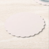 Milchrosa Feststoff Untersetzer (angewinkelt)