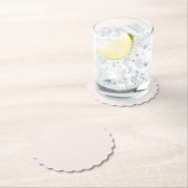 Milchrosa Feststoff Untersetzer (Vor Ort)