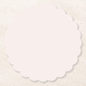 Milchrosa Feststoff Untersetzer (Vorderseite)