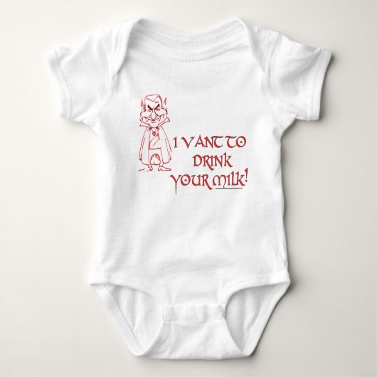 Milchsauger Baby Strampler (Vorderseite)