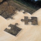 Milchschokolade Braunes Pferd in Blau Puzzle (Seite)