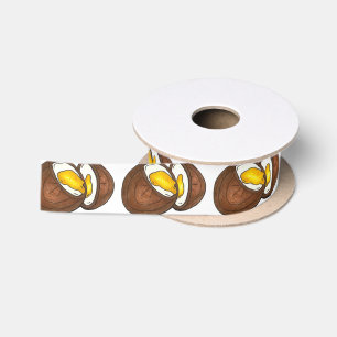 Milchschokolade Creme Eggs Osterkerze Satinband