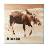 Milchschokolade Elch Fliese (Vorderseite)