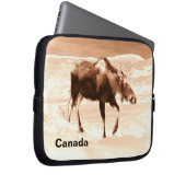 Milchschokolade Elch Laptopschutzhülle (Vorne Rechts)