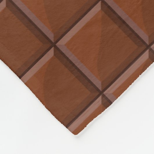 Milchschokolade Fleecedecke (Ecke)
