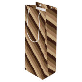 Milchschokolade Geschenktüte Für Weinflaschen (Vorderseite Schrägansicht)