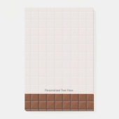 Milchschokolade Post-it Klebezettel (Vorderseite)