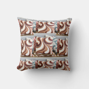 Milchschokolade Swirl Kissen