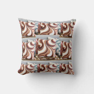 Milchschokolade Swirl Kissen