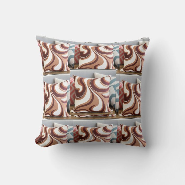 Milchschokolade Swirl Kissen (Vorderseite)