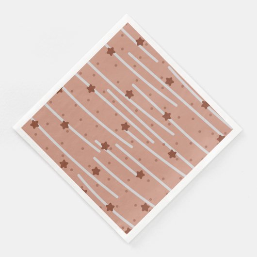 Milchschokolade-US Flagge-Muster Serviette (Ecke)