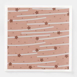 Milchschokolade-US Flagge-Muster Serviette