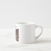 Milchschokoladenkuchen. Espressotasse (Rechts)