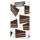 Milchschokoladenkuchen. Klemmbrett (Links)