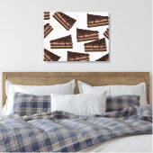 Milchschokoladenkuchen. Leinwanddruck (Insitu (Schlafzimmer))