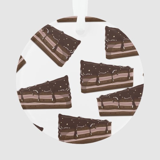 Milchschokoladenkuchen. Ornament (Rückseite)