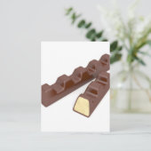Milchschokoladenriegel Postkarte (Stehend Vorderseite)
