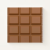 Milchschokoladeplätze Notizblock (Rückseite)