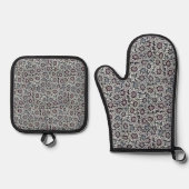 Milchsektor Ofenhandschuh & Topflappen-Set (Vorderseite)