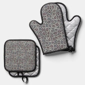 Milchsektor Ofenhandschuh & Topflappen-Set (Vorderseite/Rückseite)