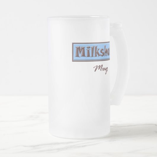 Milchshake-(blaue) Tasse (VorderseiteRechts)