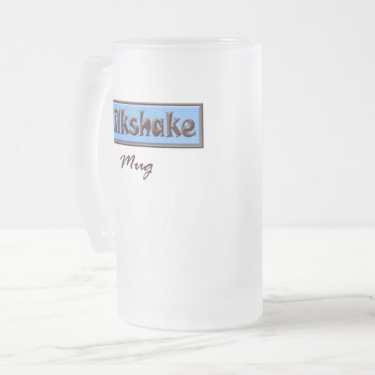 Milchshake-(blaue) Tasse (Vorderseite Links)