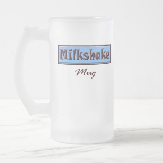 Milchshake-(blaue) Tasse (Links)
