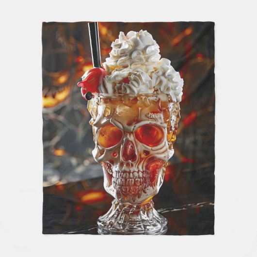 Milchshake Fleecedecke (Vorderseite)