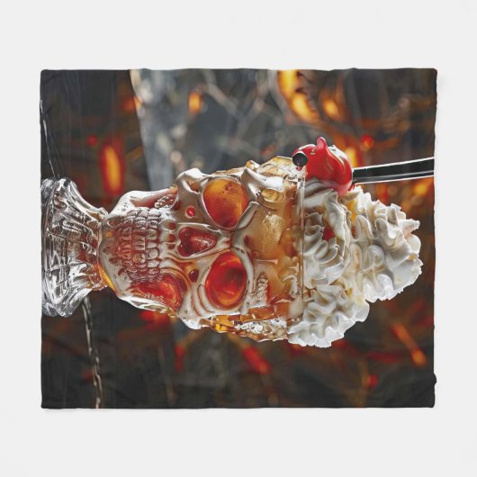 Milchshake Fleecedecke (Vorderseite (Horizontal))