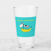 Milchshake-Glas - Kuh- Banana-Milchshake Glas (Vorderseite)