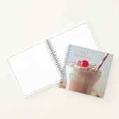 Milchshake - individualisierbares Spiralskizzenbuc Notizbuch (Innenseite)