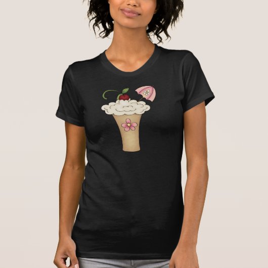 Milchshake mit einem T - Shirt der (Vorderseite)