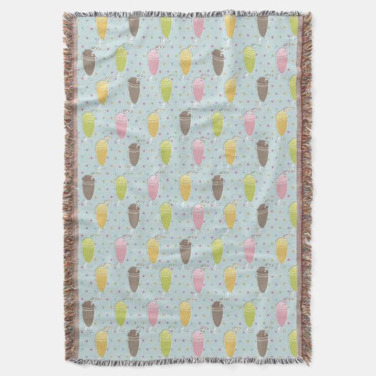 Milchshake-Muster Decke (Vorderseite Vertikal)