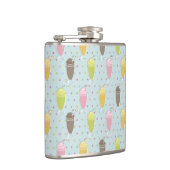 Milchshake-Muster Flachmann (Rechts)