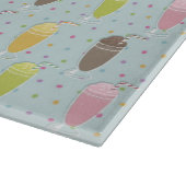 Milchshake-Muster Schneidebrett (Ecke)