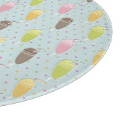 Milchshake-Muster Schneidebrett (Ecke)