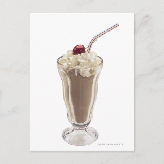 Milchshake Postkarte (Vorderseite)