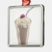 Milchshake Silbernes Ornament (Links)