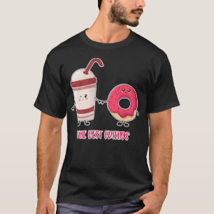 Milchshake und Donut-Regenbogengeburt T-Shirt