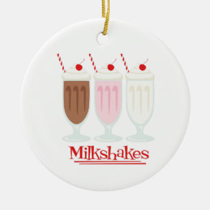 Milchshakes Keramik Ornament