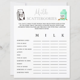 Milchskattergories Game