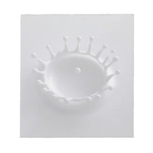 Milchspritzer Notizblock