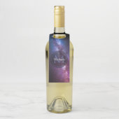 Milchstrahlenfarben, personalisierbar, monogramm flaschenanhänger (Auf Flasche)