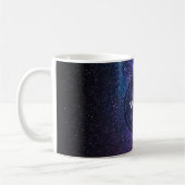 Milchstrahlenfarben, personalisierbar, monogramm kaffeetasse (Links)