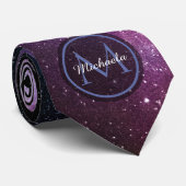Milchstrahlenfarben, personalisierbar, monogramm krawatte (Gerollt)