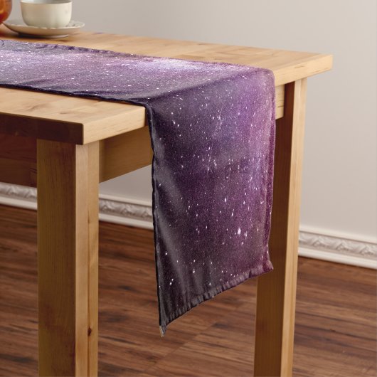 Milchstrahlenfarben, personalisierbar, monogramm kurzer tischläufer (Beispiel)