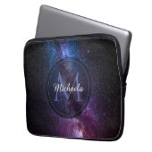 Milchstrahlenfarben, personalisierbar, monogramm laptopschutzhülle (Vorderseite Links)